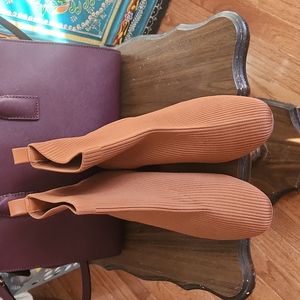 Stretchy Camel Color Boots from TJ Maxx